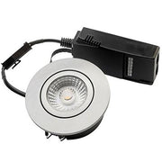 Diospot 30 V.2 6W 3000K 38° dæmpbar 32mm rund børstet