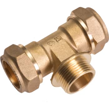 Conex 15x1/2"x15 tee np godkendt til pex og kobber