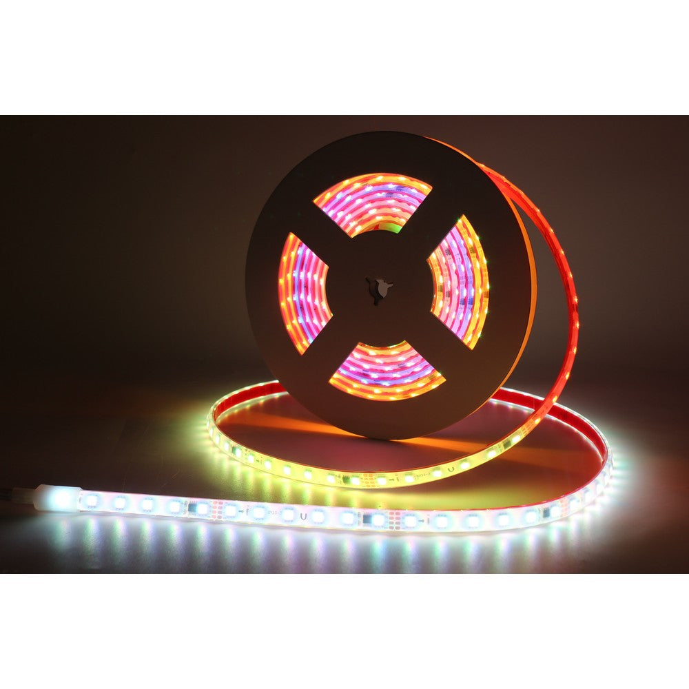 10m RGBIC LED strip sæt, 12W/m, 60 LED pr. meter, IP68, 24V