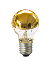 A60 Filament LED pære - 240V 4W 2700K E27 Topforspejlet Guld
