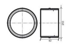 Rund forbindelsesstykke - Ø100mm