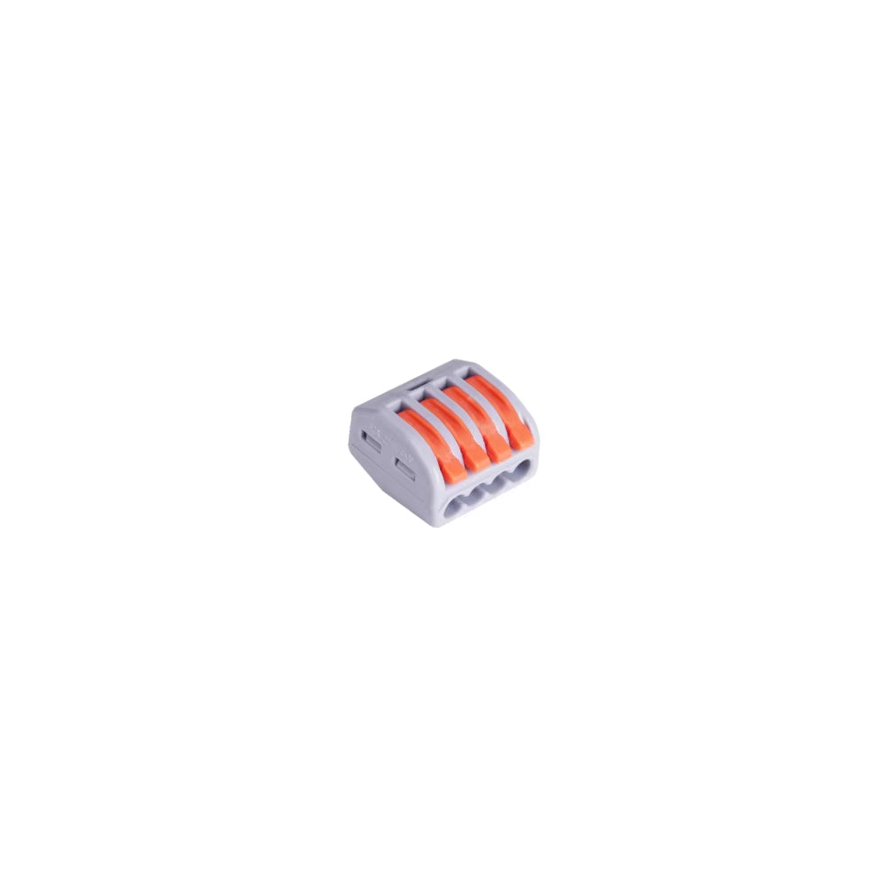 46 stk. Skrueløse samlemuffer - til 2/3/4/5 ledninger, 0,32-2,5mm2, 230V input