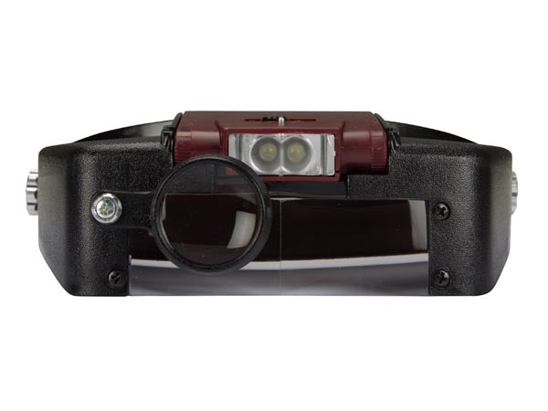 Lupbrille - Forstørrelse 3,2 til 9,2 dioptri, med LED lys