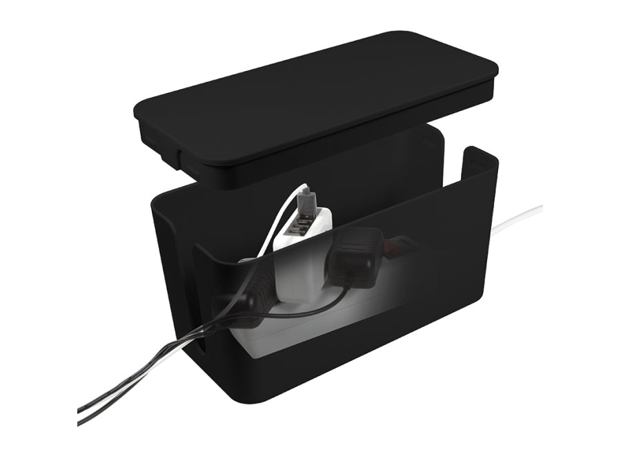 Kabelskjuler boks - 235x115x120mm, Sort