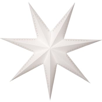 Star Trading Mika papirstjerne, hvid, 60cm