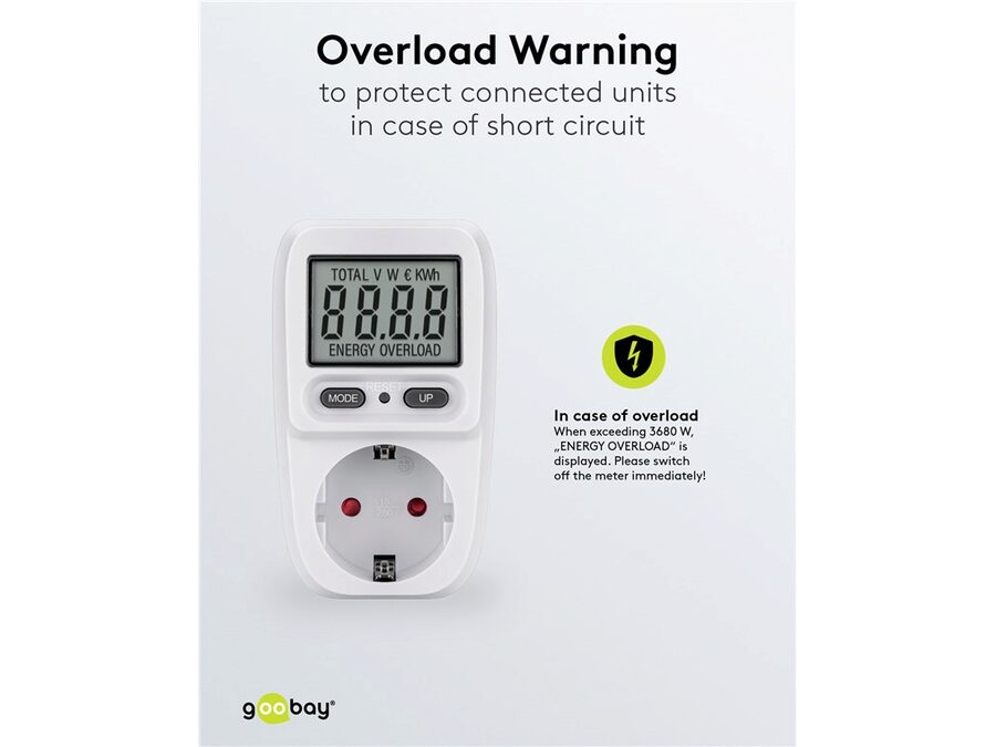 Digital Energimåler BASIC - 230V 16A, CEE7/3