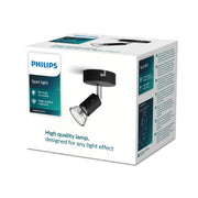 Limbali single spot black 1x50W 230V