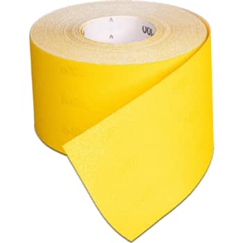 Sandpapir / slibepapir 100 mm x 50 m, gul, K120