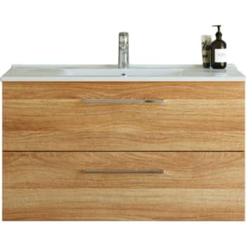 Dansani 101 cm møbelpk. Mido 2sk. vask AMBER, varm eg