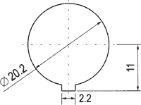Vippekontakt - 1P OFF-ON, 10A 250V, Grøn lys, IP65 (Ø20,2mm)