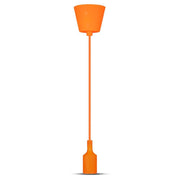 Silikone E27 pærefatning i frisk orange farve til en moderne og stilfuld belysning. Perfekt til at skabe en varm atmosfære i ethvert rum.