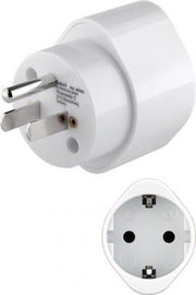 Rejseadapter - CEE7/3 (EU) hun til USA/japan han, Hvid