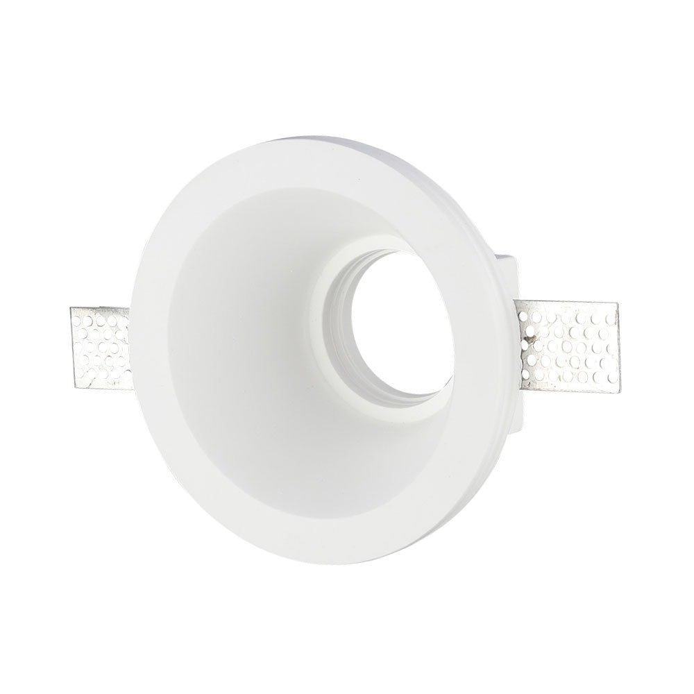 GU10 Gips Lampe - Rund, Hvid