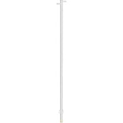 Uno 1480x30 mm hvid rf. m/4 kroge & LED. Max 20 watt.