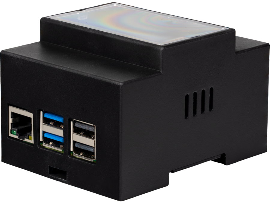 DIN-skinne kabinet til Raspberry Pi 5, Hvid