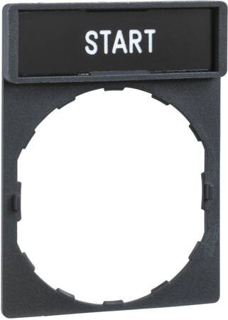 SKILT SORT:START ZBY2303