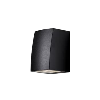 Væglampe ASK udendørs, sort, downlight