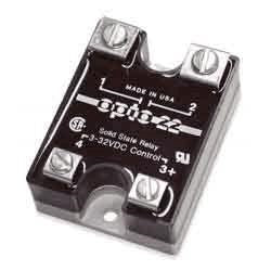 Solid state relæ - 3-32Vdc, 120VAC / 25A, 1 x slutte