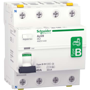 Fejlstrømsafbryder AC/DC RCCB HPFI 4P 40 A 30 mA type B specielt designet til EV-Electrical Vehicle