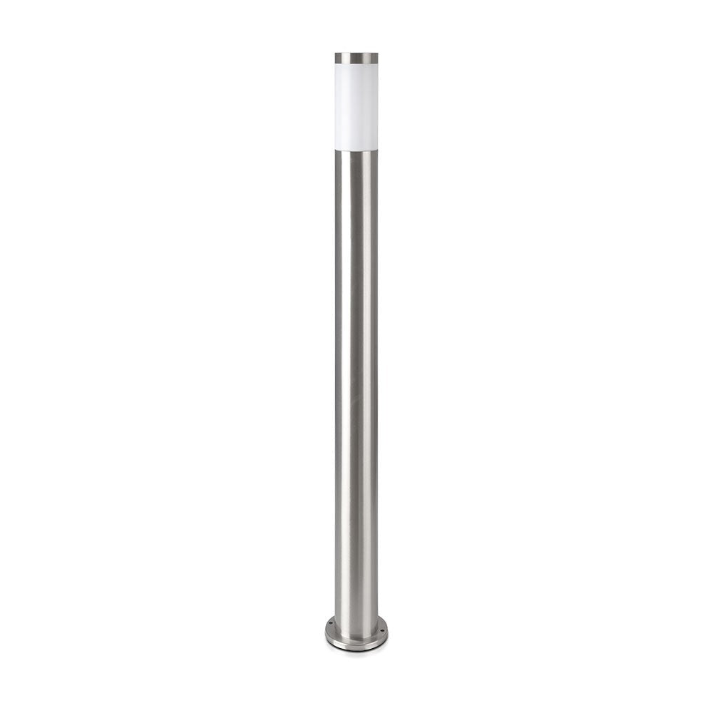 Udendørs pullertlampe i rustfrit stål (110 cm) med satin nikkel finish - IP44 beskyttet