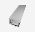 Alu profil 20 hvid med opal cover - 2,5 m