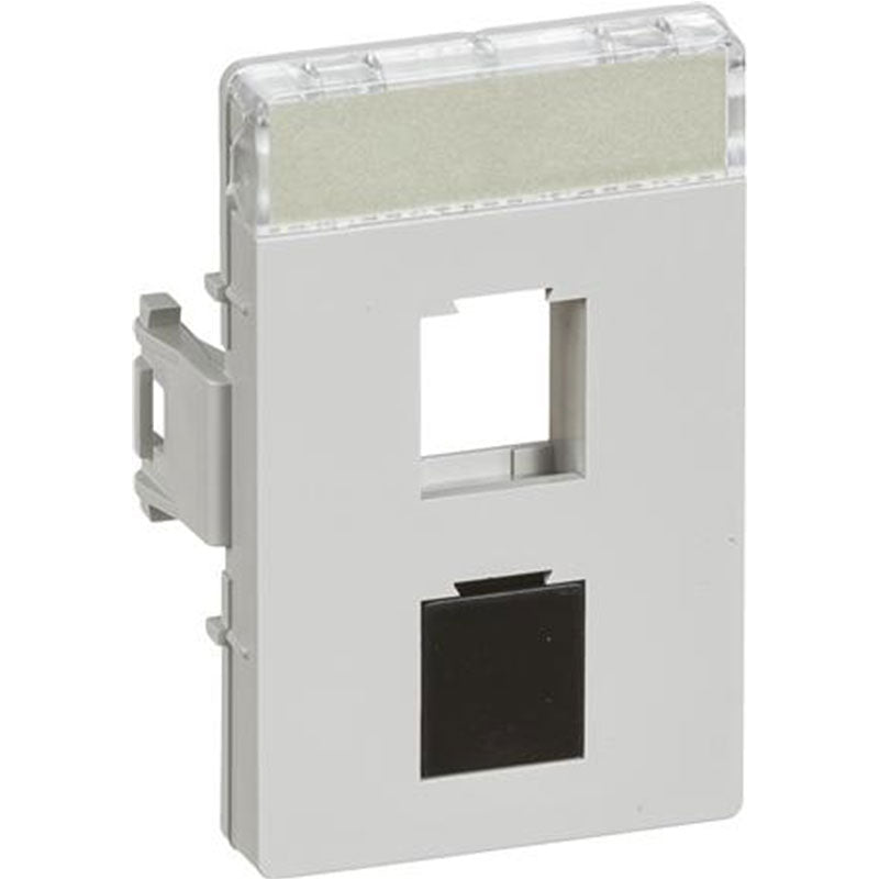 Udtag 2xRJ45 Keystone CL TP5 lysegrå