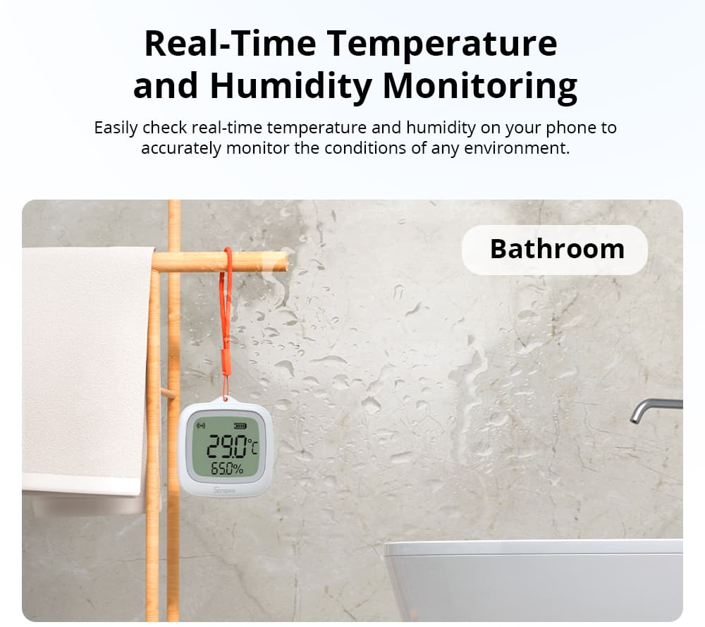 ZigBee SNZB-02WD - Temperatur- og Fugtighedssensor