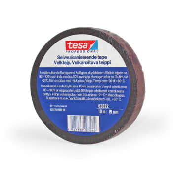 tesa selvvulkaniserende tape 62822, 19 mm x 10 m, sort
