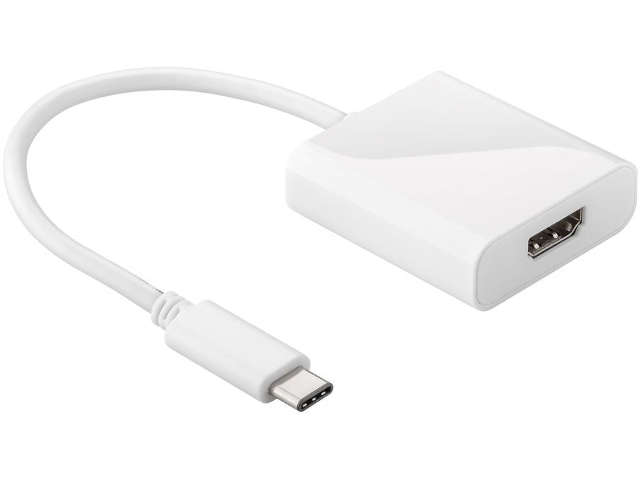 USB-C til HDMI adapter - 4K, Hvid (0,2m)