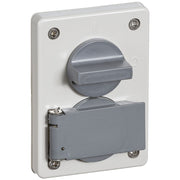 Stikkontakt med 2-pol afbryder 2-pol med jord