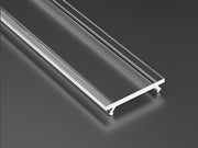 Cover til alu. LED profil, 12mm, Klar, UV best. (2,02m)