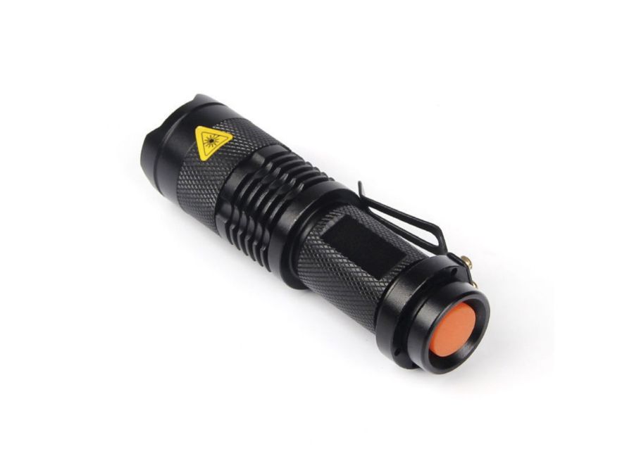 UV LED lommelygte + 3,6W CREE LED (365nm)