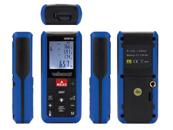 DEM700 Digital afstandsmåler m. laser (60m)
