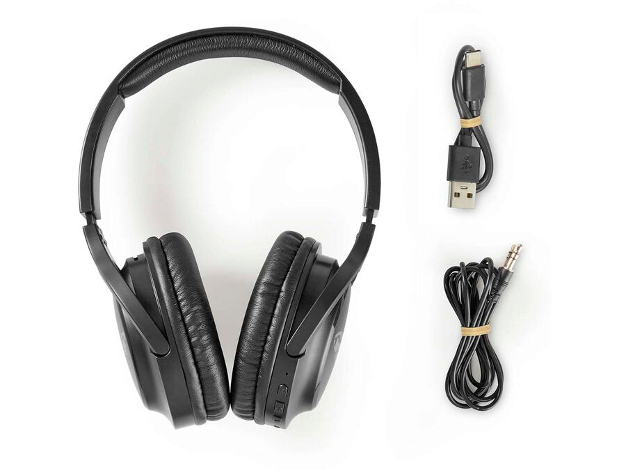 Trådløs Hovedtelefon m. mik. - Bluetooth, Sort