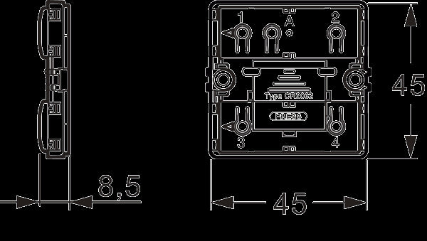 LK FUGA Wiser trådløs batteritryk 4 slutte