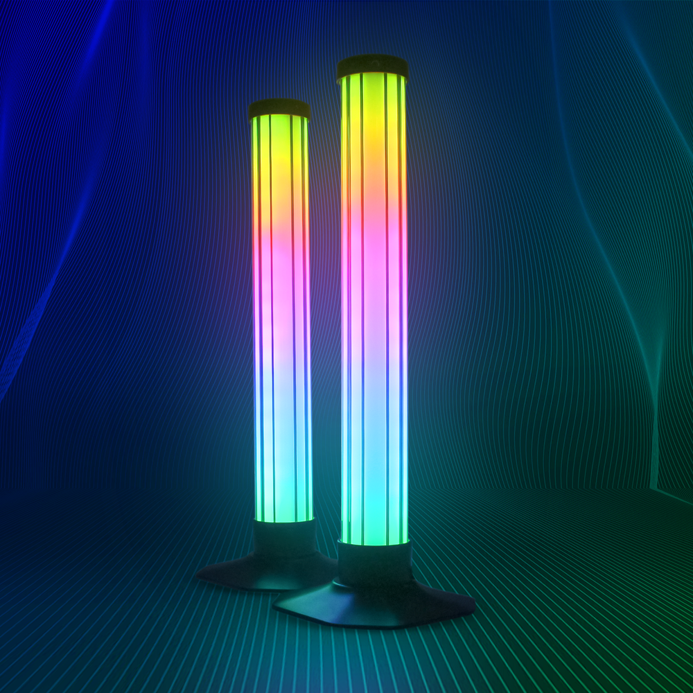 2 stk. RGBIC Ambient Light Bar - 33cm, Bluetooth, Effekt: 5W, Input: 5V USB