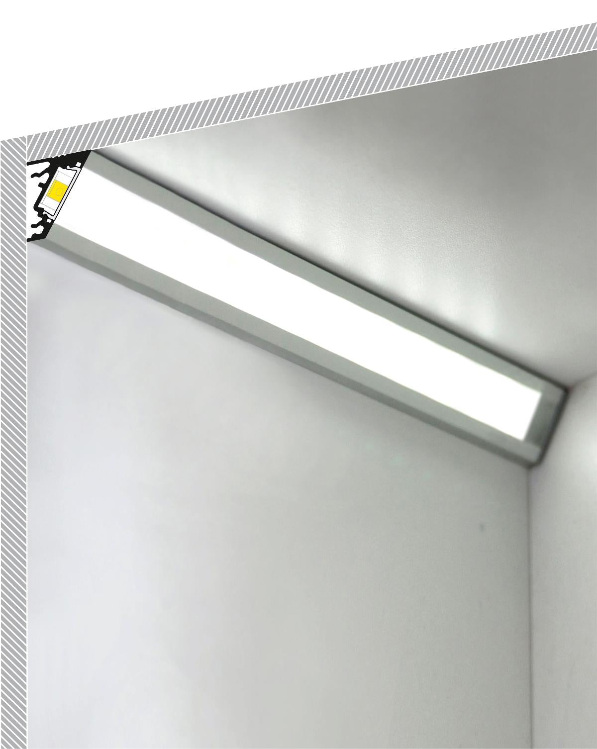 DIOFLEX Alu profil CORNER10 BC/UX 1m 20x16mm