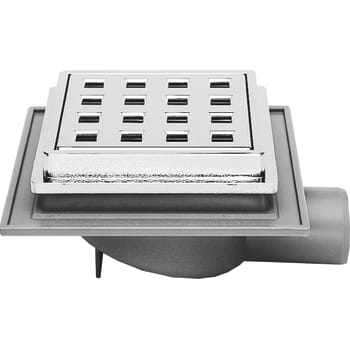 Maxiflex 32 mm afløbsskål til beton, uden studs, vandret, lav