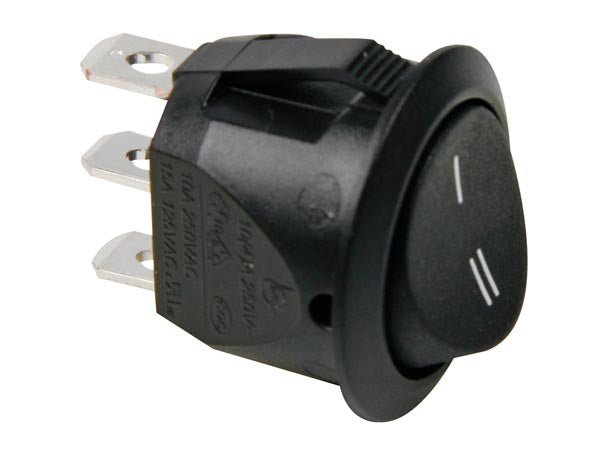 Vippekontakt - 1P, ON-ON (SORT)