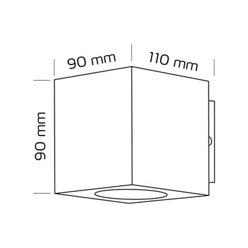Nordtronic Cianna udendørs væglampe 2x3W LED 3000K