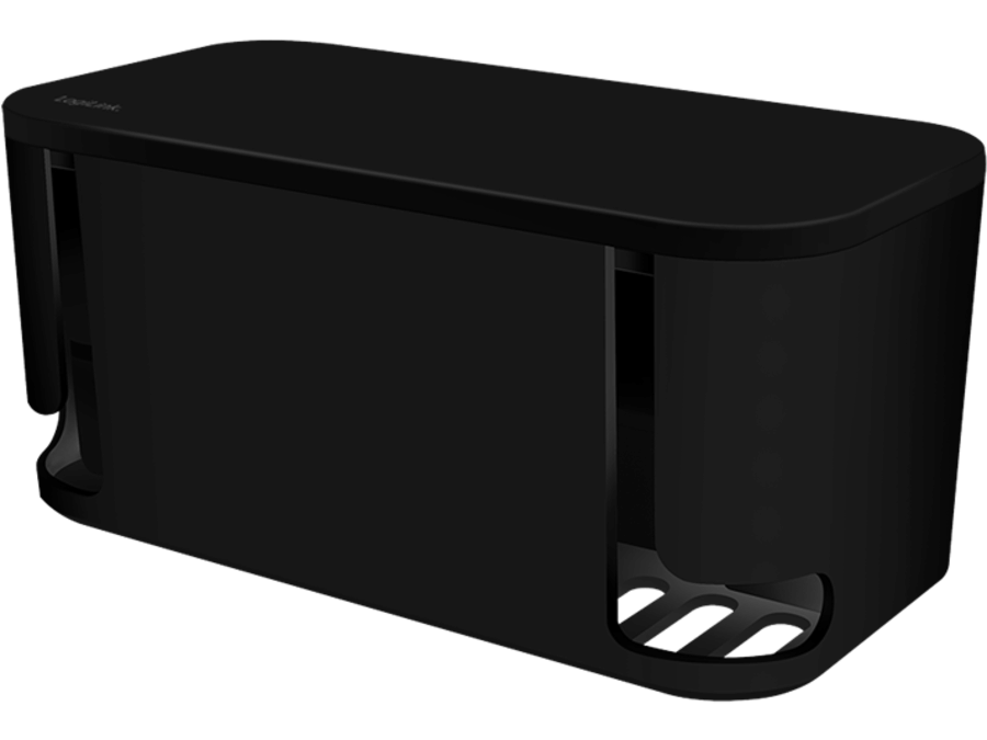 Kabelskjuler boks inkl. stikdåse - 285 x 145 x 130mm, Sort