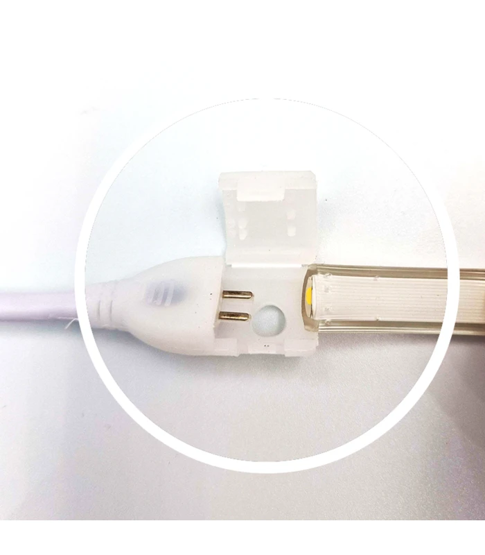 Stik til 230V LED strip (COB)  Inkl. endeprop 230V