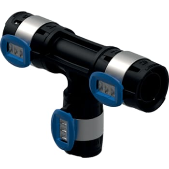 FLOWFIT tee 32x20x25mm PPSU sort