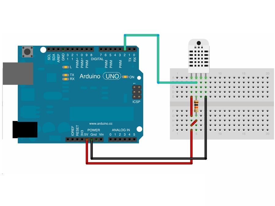 DHT11 temperatur- og fugtighedssensor (til Arduino)