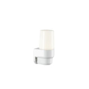 Saunaarmatur Classic hvid, mat opalglas E14