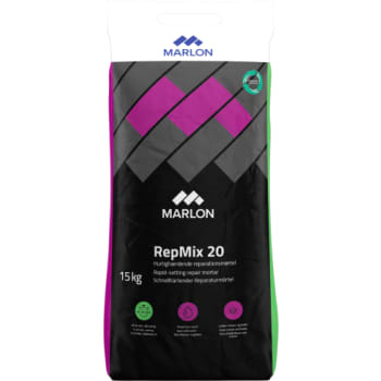 Marlon reparationsmørtel RepMix 20, med hank, 15 kg