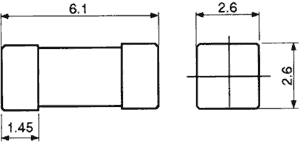 SMD sikring - Træg, 3A, 125V (2410)