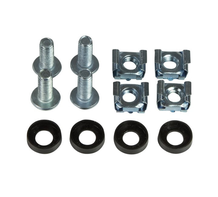 Kabelføringsring til 19" rack - 80x80mm, stål (2 stk.)