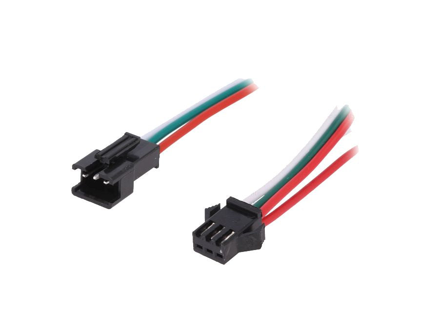 Smart LED WS2811 lyskæde - 5V, Ø12mm, 50 LEDs (5,5m)