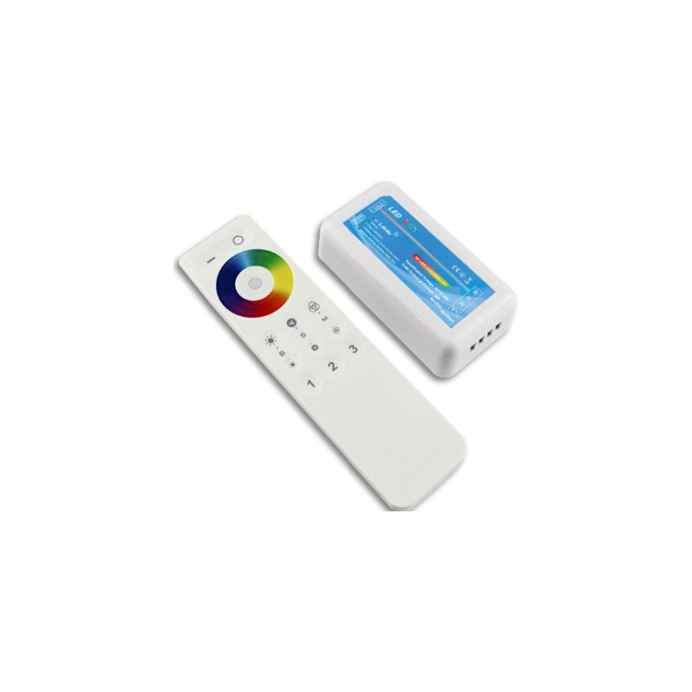 RGB controller med fjernbetjening - RF trådløs, 12V/24V, 144W/288W